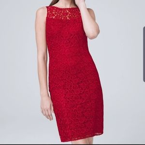 White House Black Market Lace Sheath Dress